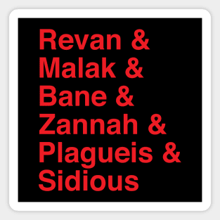 Sith Rule of Two Squad Magnet